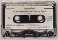 ECU Symphonic Wind Ensemble and ECU Concert Band, April 12, 1995